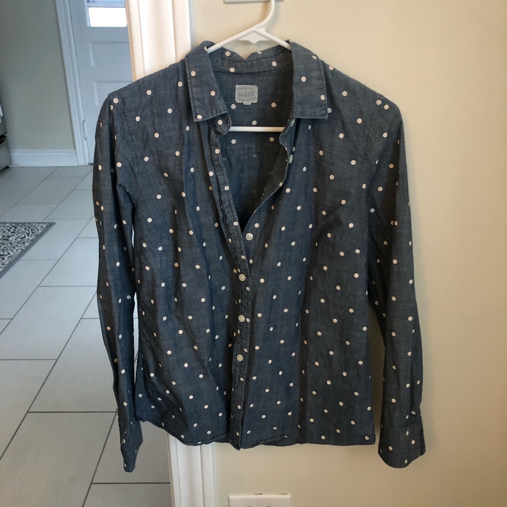 J Crew Chambray Button Down